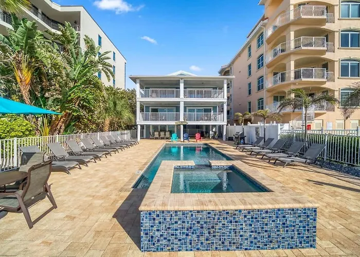 Ferienhaus Four Shores Unit 3 Gulf Direct Gulf With Pool And *