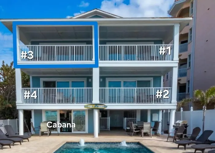 Four Shores Unit 3 Gulf Direct Gulf With Pool And Ferienhaus *